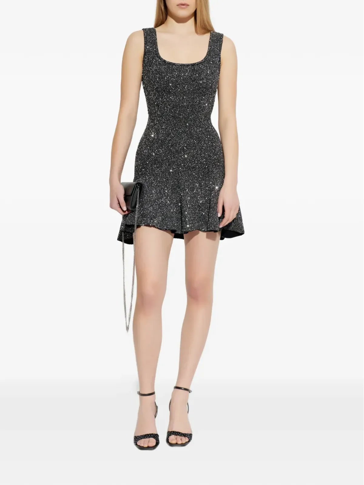 LoveShackFancy Sarajane scoop-neck mini dress - Black - 画像2