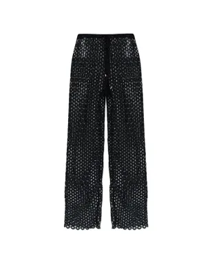 Cult Gaia カットアウト・ドローストリングパンツ - ブラック - サムネイル1