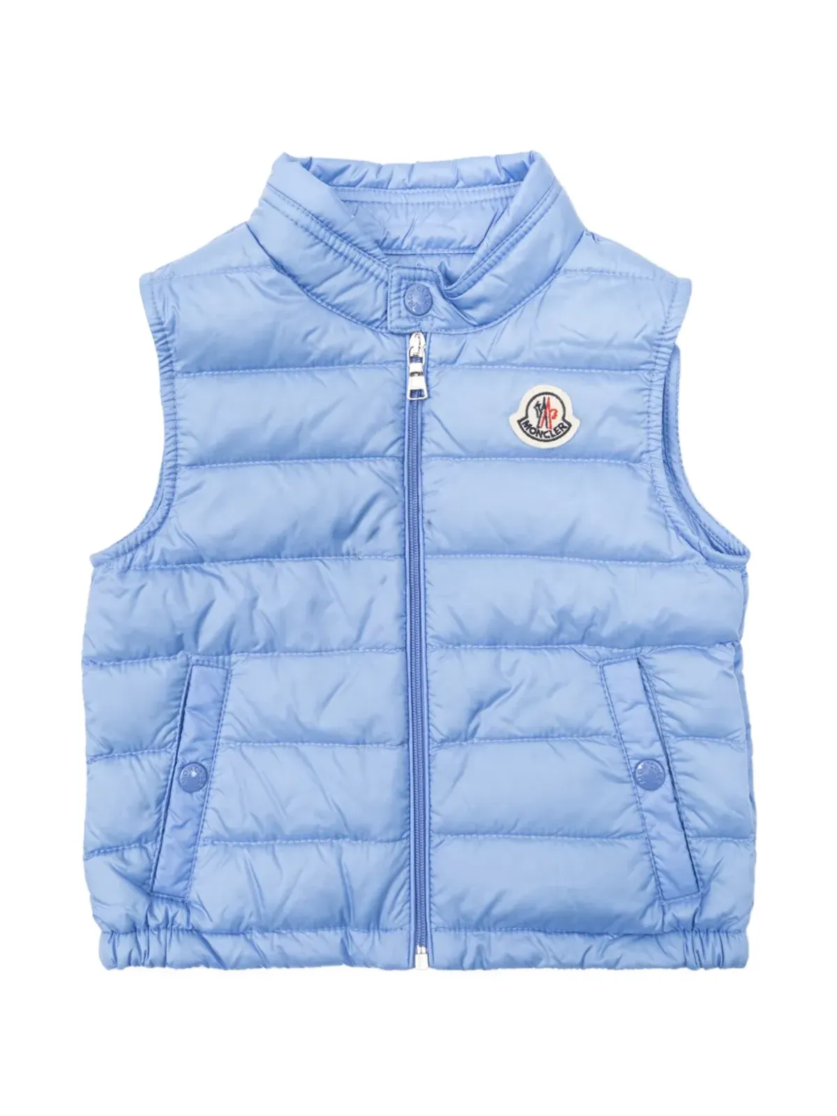 Moncler Enfant ロゴジップジャケット ブルー - 画像1