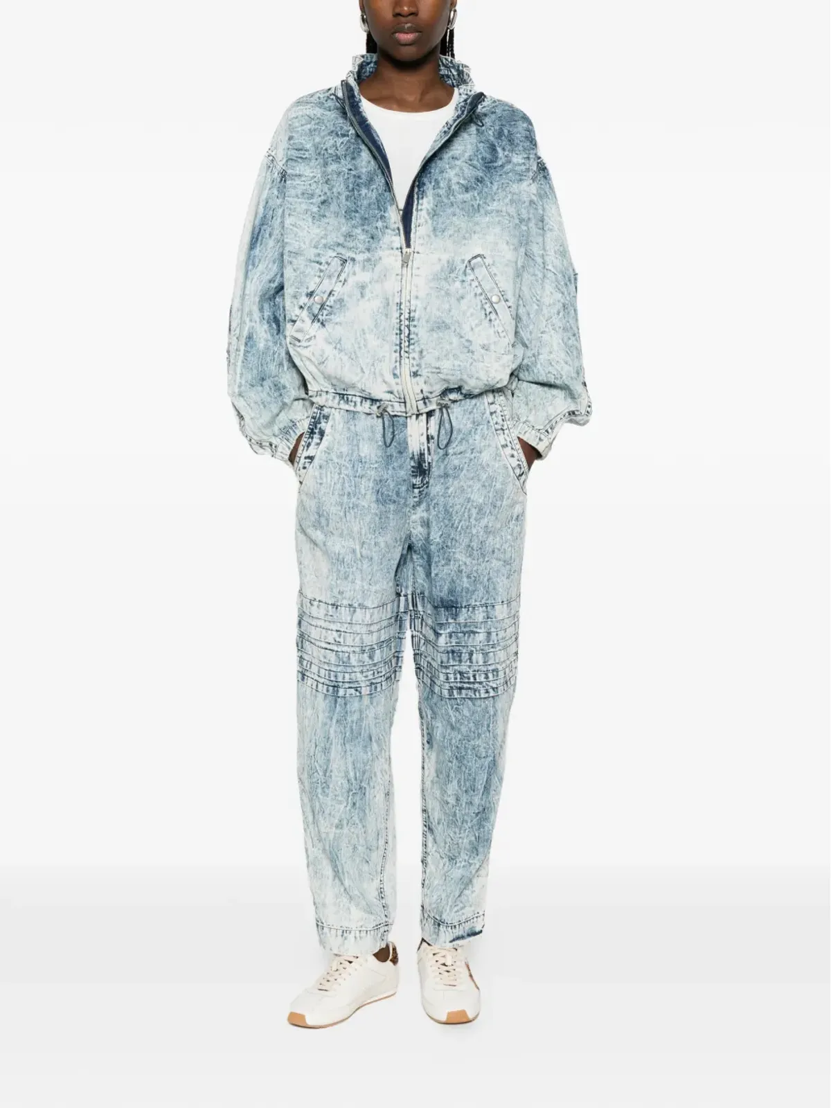 MARANT ÉTOILE ウエストゴム入り テーパードジーンズ - ブルー - 画像2