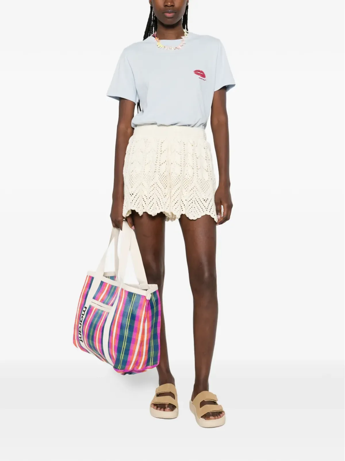 MARANT ÉTOILE リップモチーフTシャツ - 画像2