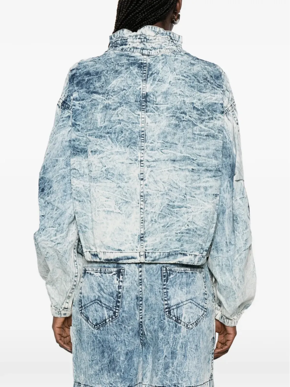 MARANT ÉTOILE ジップドデニムジャケット - ブルー - 画像4