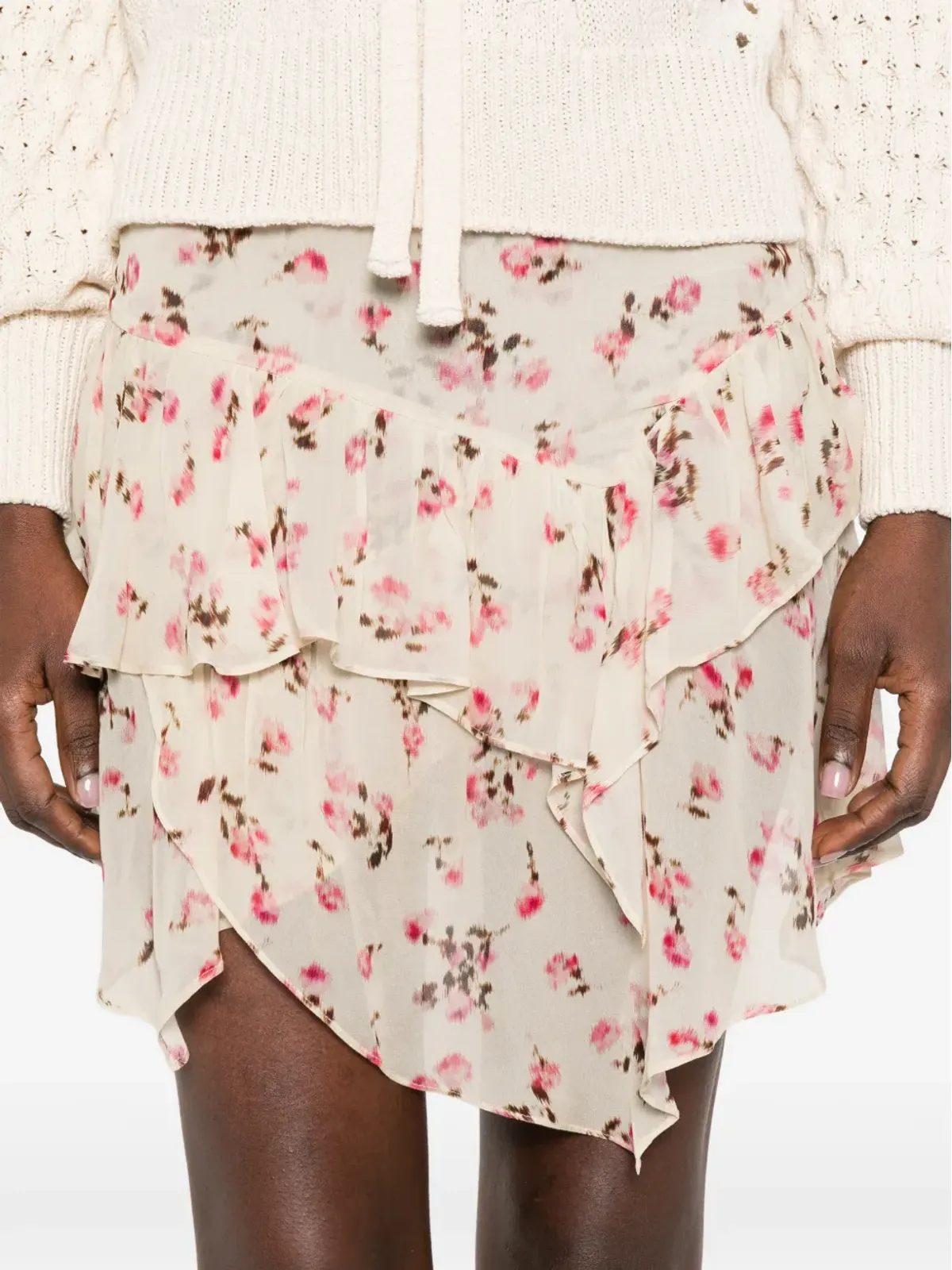 MARANT ÉTOILE フリル花柄スカート - 画像5