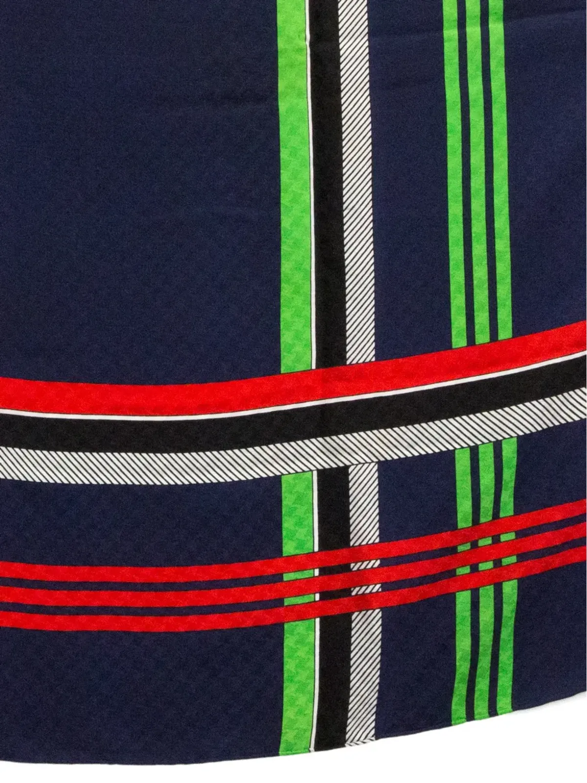 Saint Laurent ビンテージ 1990年代 チェック柄 シルク スカーフ - 画像4