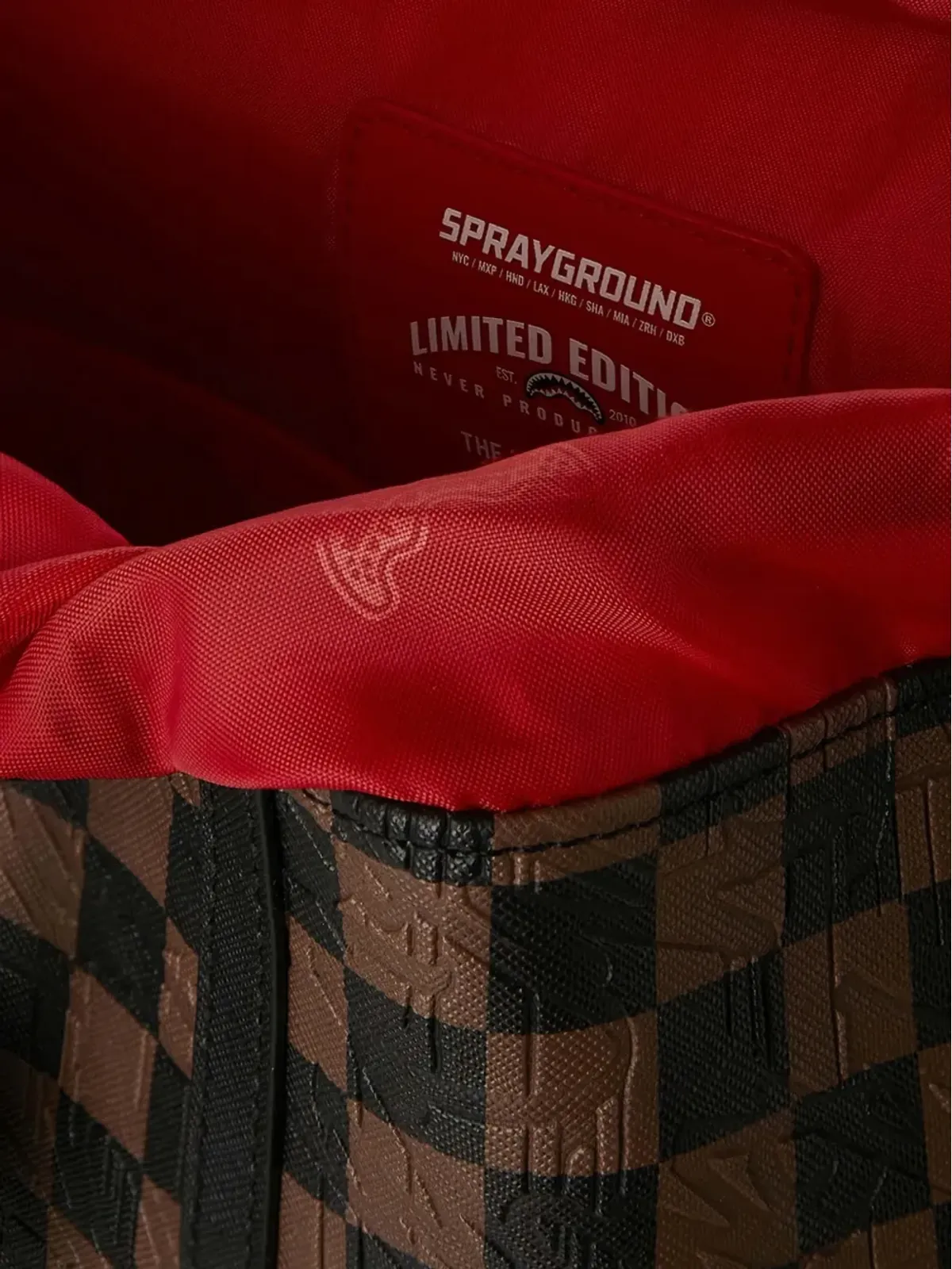Sprayground チェック 2 Monte Carlo バックパック（ブラウン） - 画像5
