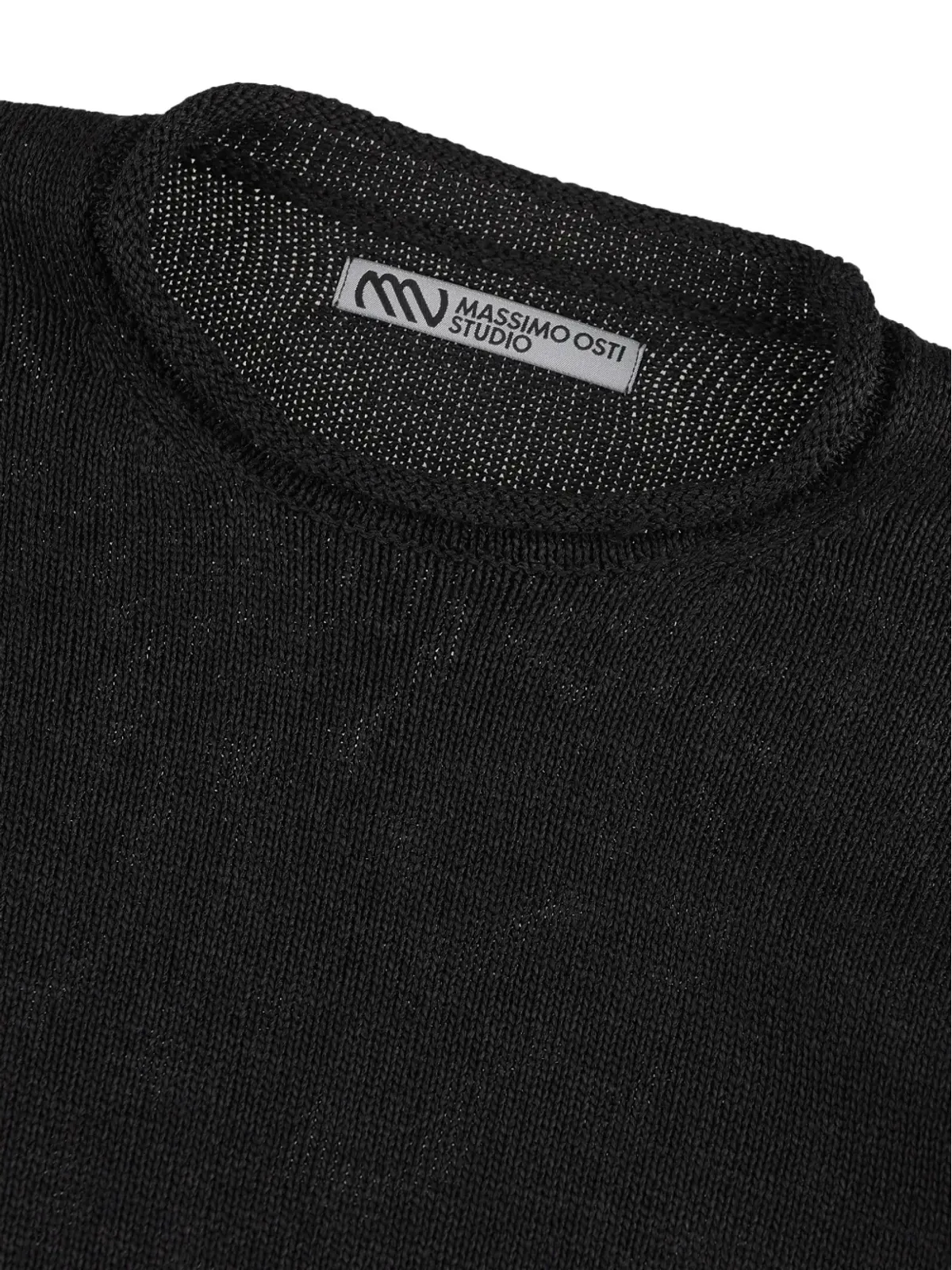 Massimo Osti Studio リブ編み クルーネックセーター - 画像4