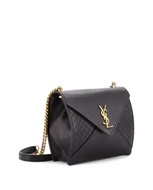 Saint Laurent Pre-Owned ギャビー スクエア キルテッド レザー ショルダーバッグ - ブラック - サムネイル3