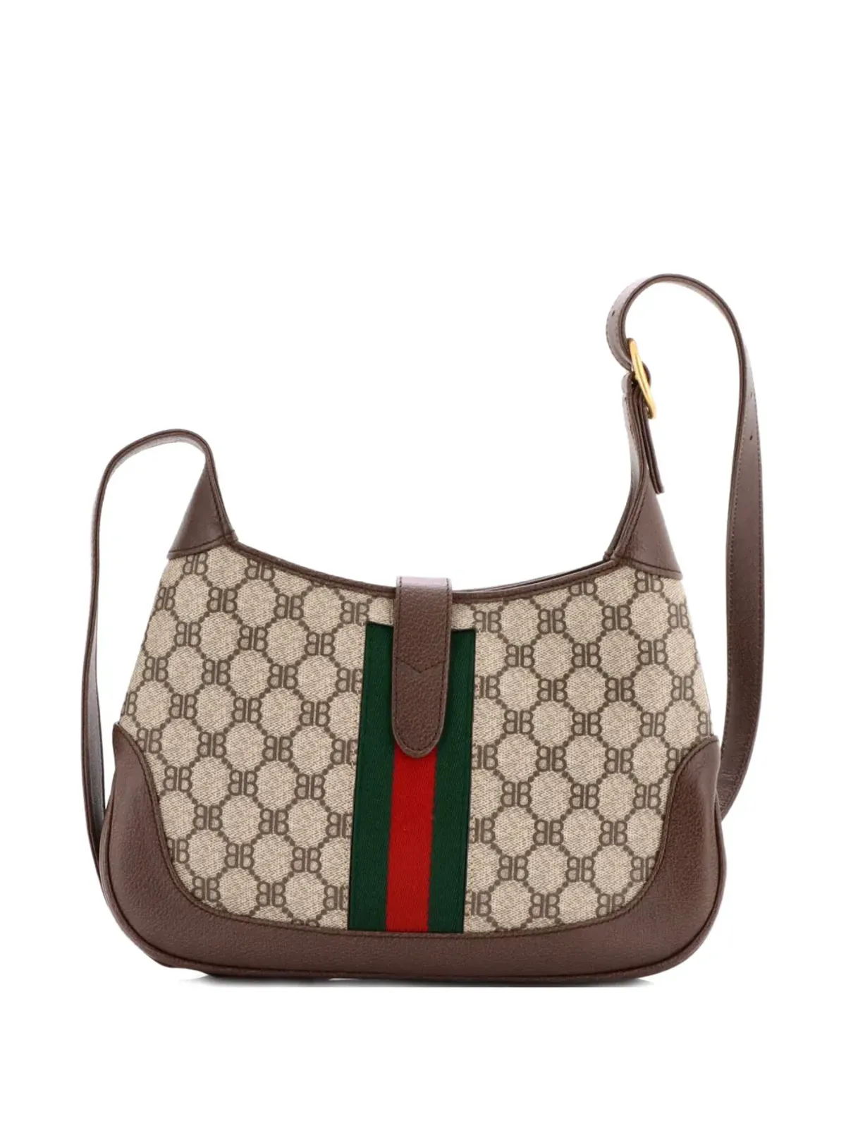 Balenciaga Pre-Owned Jackie 1961 BB コーテッドキャンバス ホーボーバッグ - 画像2