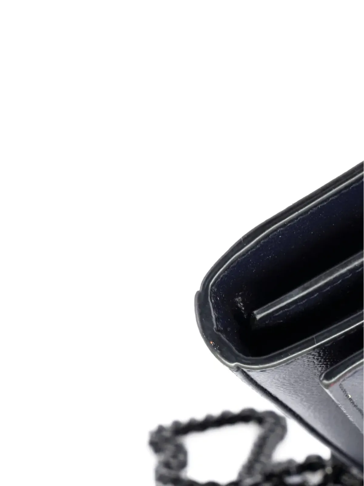 Saint Laurent Pre-Owned クラシックモノグラム ウォレットオンチェーン レザー クロスボディバッグ - Blue - 画像5