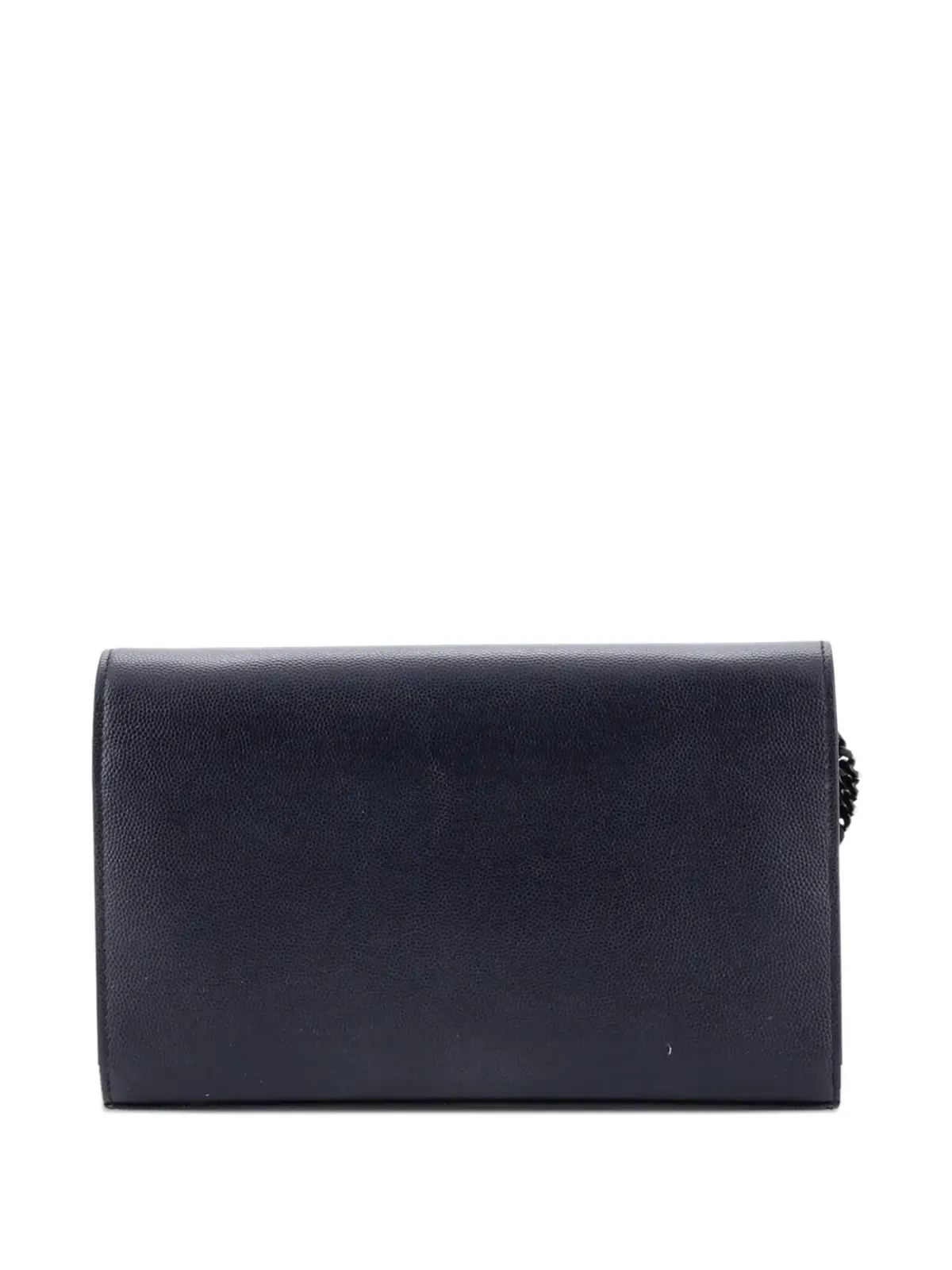 Saint Laurent Pre-Owned クラシックモノグラム ウォレットオンチェーン レザー クロスボディバッグ - Blue - 画像2
