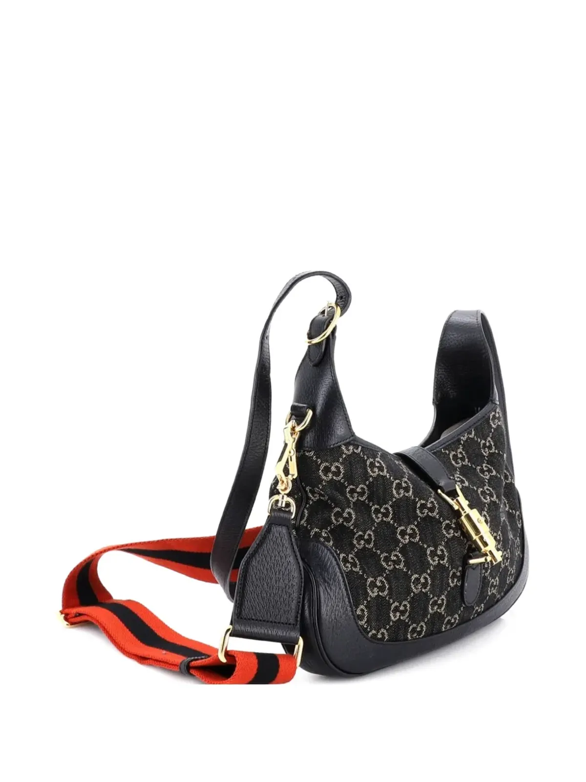Gucci Pre-Owned ジャッキー 1961 GGデニム ホーボーバッグ - 画像3