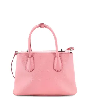 Prada Pre-Owned ターンロック キュイ ツイン トート サフィアーノレザー ミニ サッチェル ピンク - サムネイル2