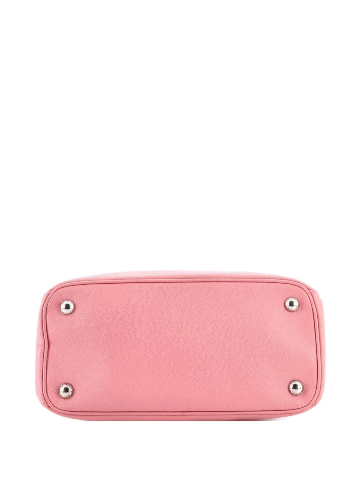 Prada Pre-Owned ターンロック キュイ ツイン トート サフィアーノレザー ミニ サッチェル ピンク - 画像3