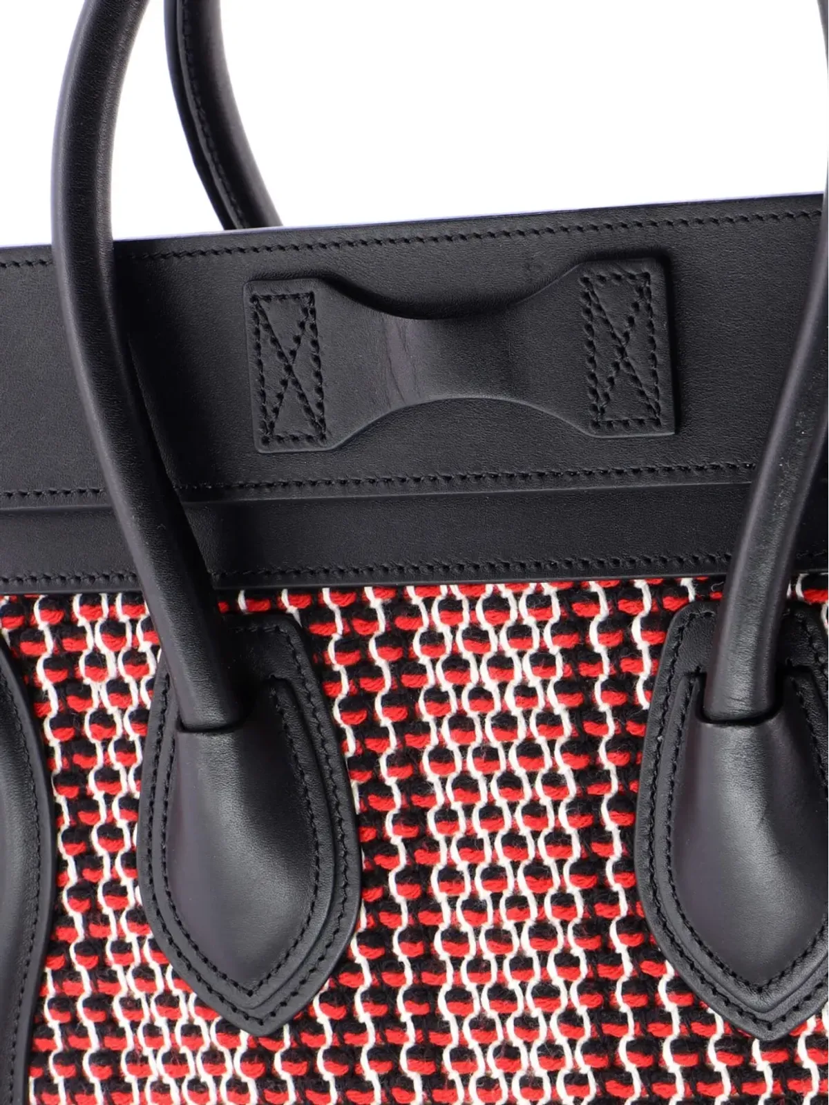 Celine Vintage ツイード ミニ トートバッグ - 画像5