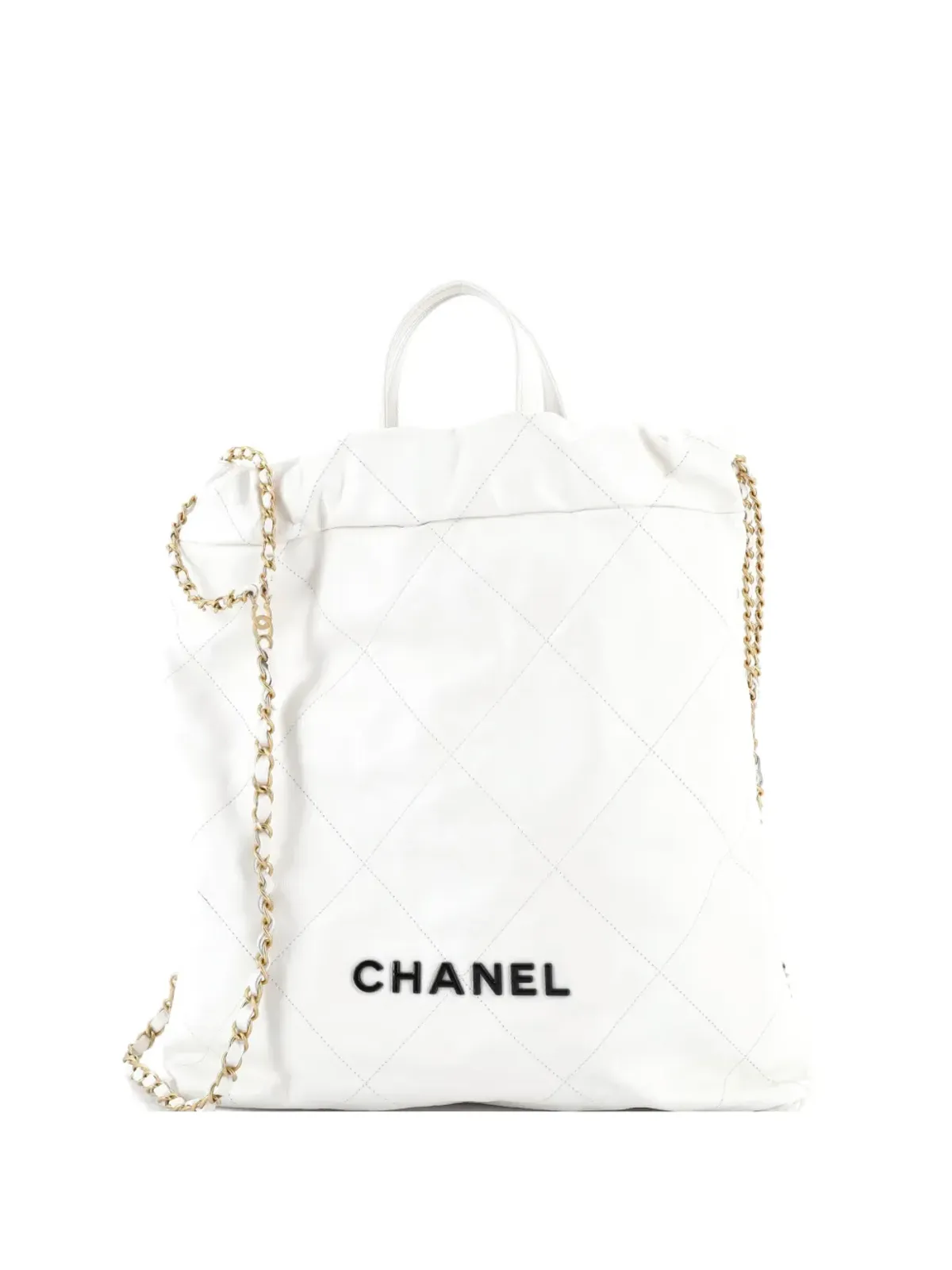 CHANEL Pre-Owned チェーンキルト カーフスキン バックパック - 画像1