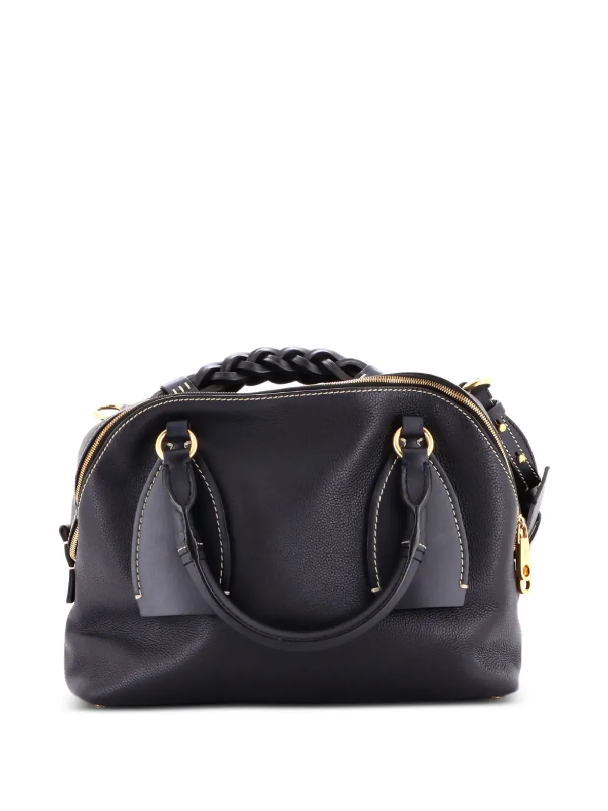 Chloé Pre-Owned ダリアバッグ レザー ショルダーバッグ ブラック - 画像2