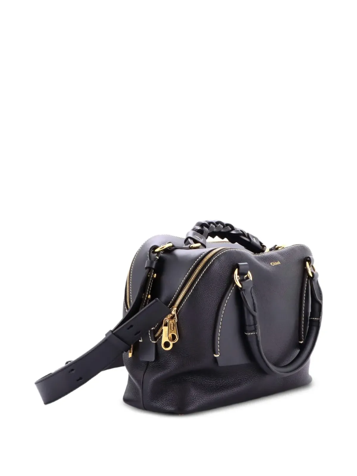 Chloé Pre-Owned ダリアバッグ レザー ショルダーバッグ ブラック - 画像3