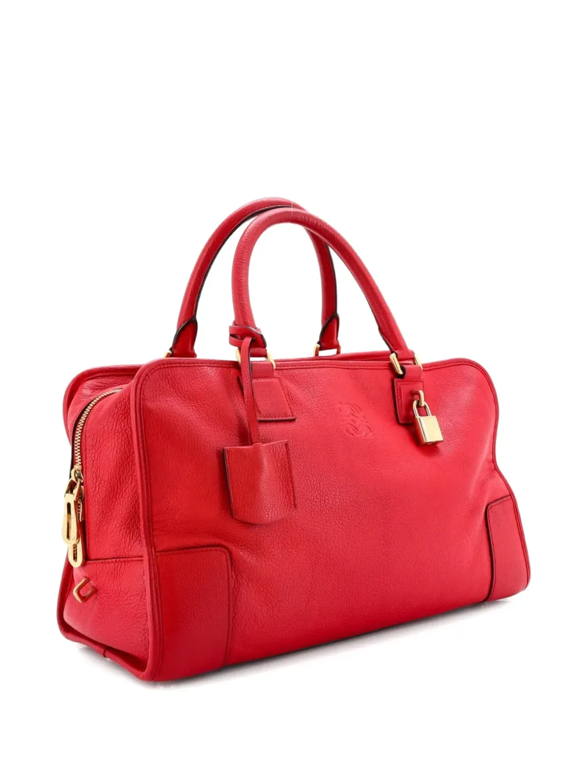Loewe Pre-Owned アマゾナ NM バッグ レザー サッチェル - レッド - 画像4