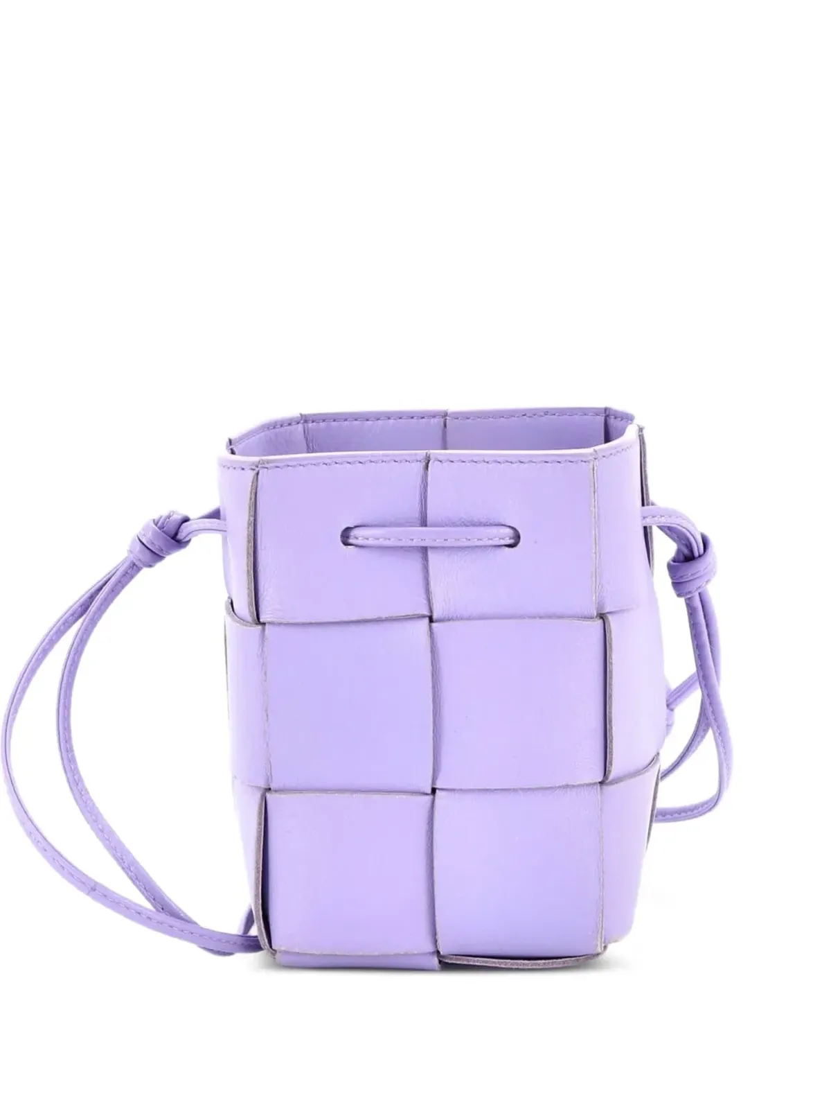 Bottega Veneta Pre-Owned カセット Maxi Intrecciato ミニ バケットバッグ - Purple - 画像1