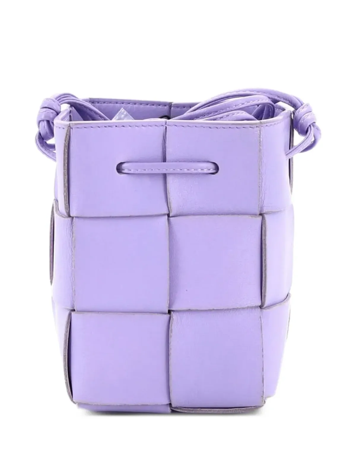 Bottega Veneta Pre-Owned カセット Maxi Intrecciato ミニ バケットバッグ - Purple - 画像2