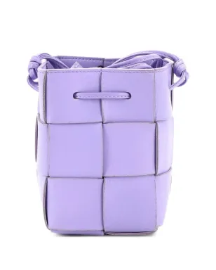 Bottega Veneta Pre-Owned カセット Maxi Intrecciato ミニ バケットバッグ - Purple - サムネイル2