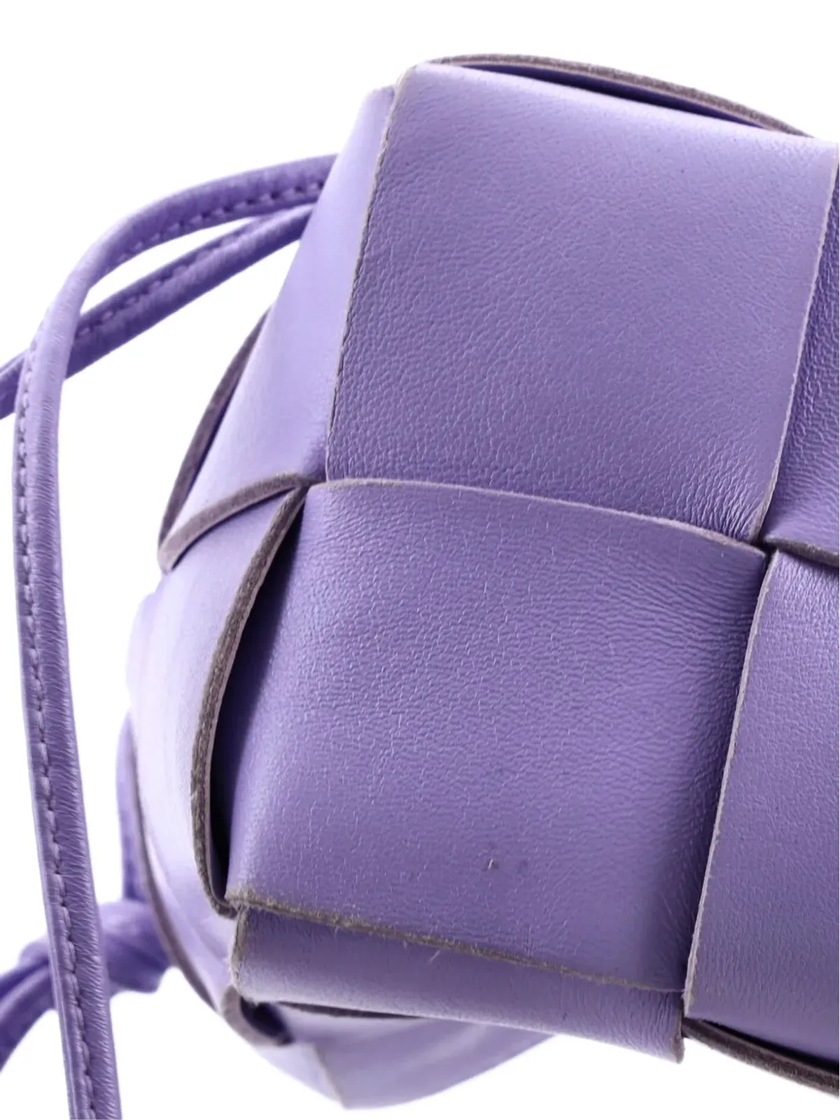 Bottega Veneta Pre-Owned カセット Maxi Intrecciato ミニ バケットバッグ - Purple - 画像4