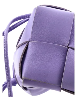 Bottega Veneta Pre-Owned カセット Maxi Intrecciato ミニ バケットバッグ - Purple - サムネイル4