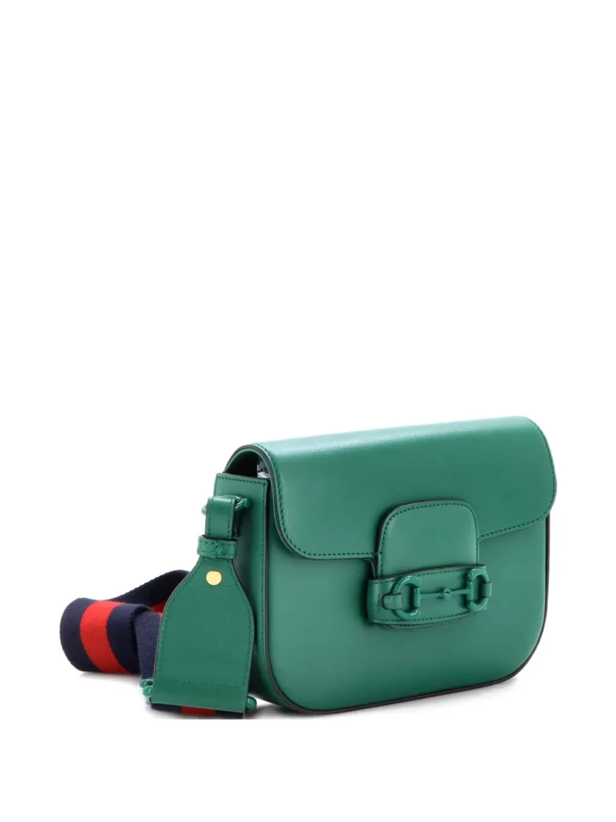 Gucci Pre-Owned Horsebit 1955 ショルダーバッグ レザー クロスボディバッグ - Green - 画像3