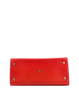 Saint Laurent Pre-Owned サック・ドゥ・ジュール バッグ レザー ラージ トートバッグ レッド - サムネイル3