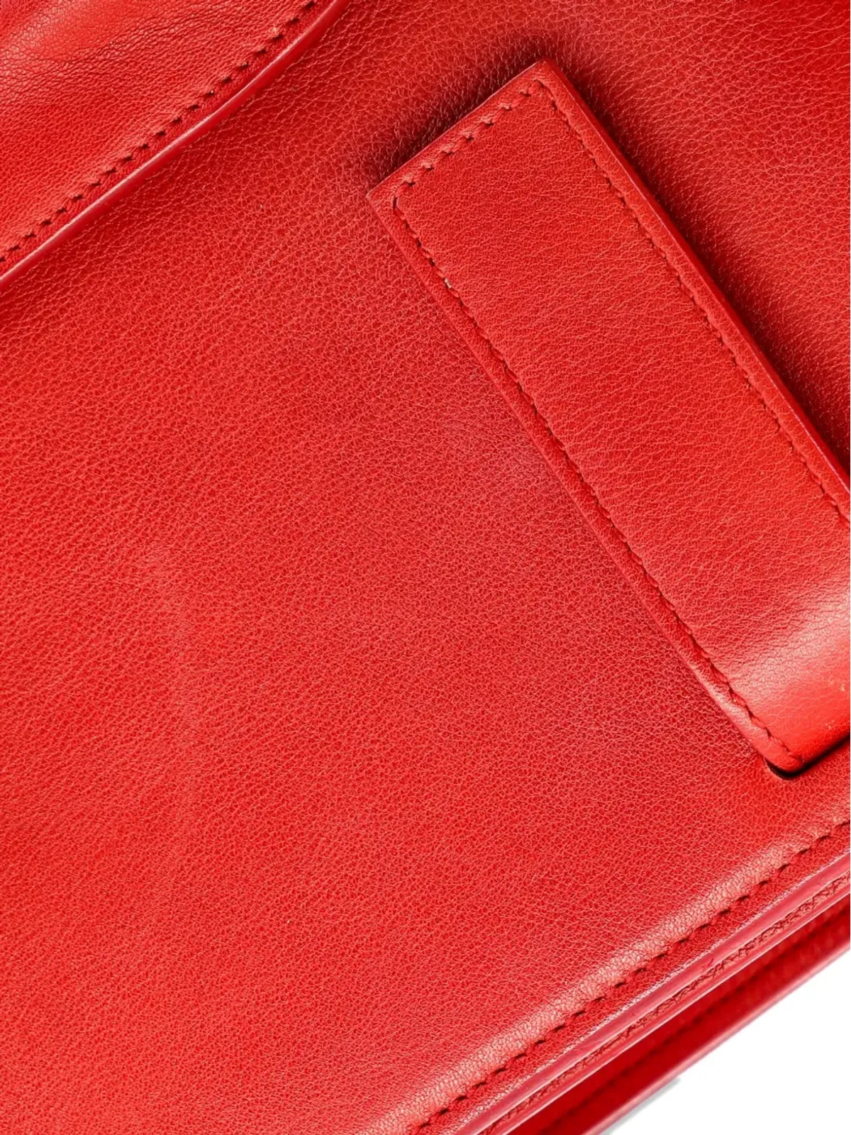 Saint Laurent Pre-Owned サック・ドゥ・ジュール バッグ レザー ラージ トートバッグ レッド - 画像4