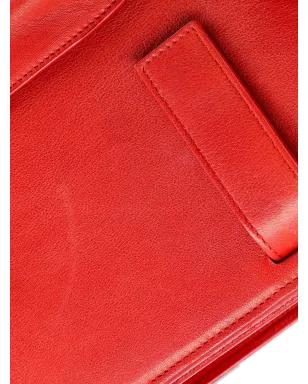 Saint Laurent Pre-Owned サック・ドゥ・ジュール バッグ レザー ラージ トートバッグ レッド - サムネイル4
