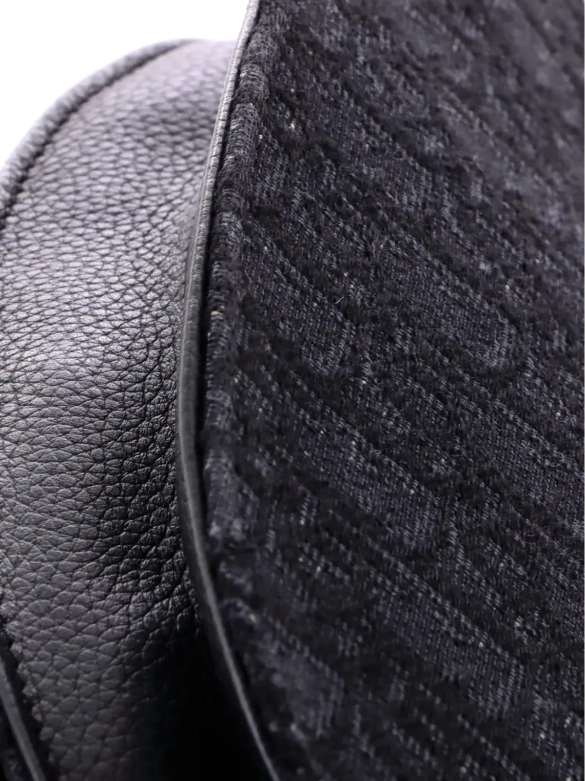 Christian Dior Pre-Owned サドルメッセンジャーポーチ オブライク キャンバス クロスボディバッグ ブラック - 画像5
