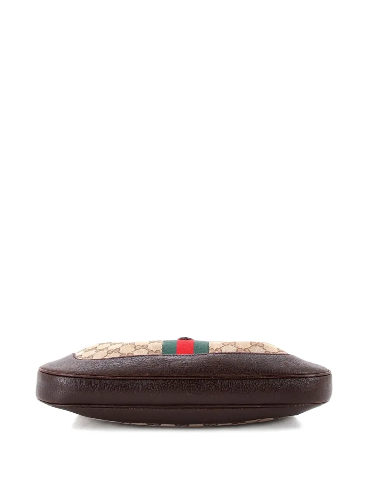 Gucci Pre-Owned ジャッキー・オリジナル・ウェブ・ショルダーバッグ レザーとGGキャンバス - 画像3