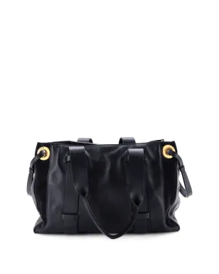 Chloé Pre-Owned Tao ジップ付き 小さな馬の刺繍入り レザー トートバッグ - サムネイル2