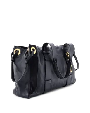 Chloé Pre-Owned Tao ジップ付き 小さな馬の刺繍入り レザー トートバッグ - サムネイル3