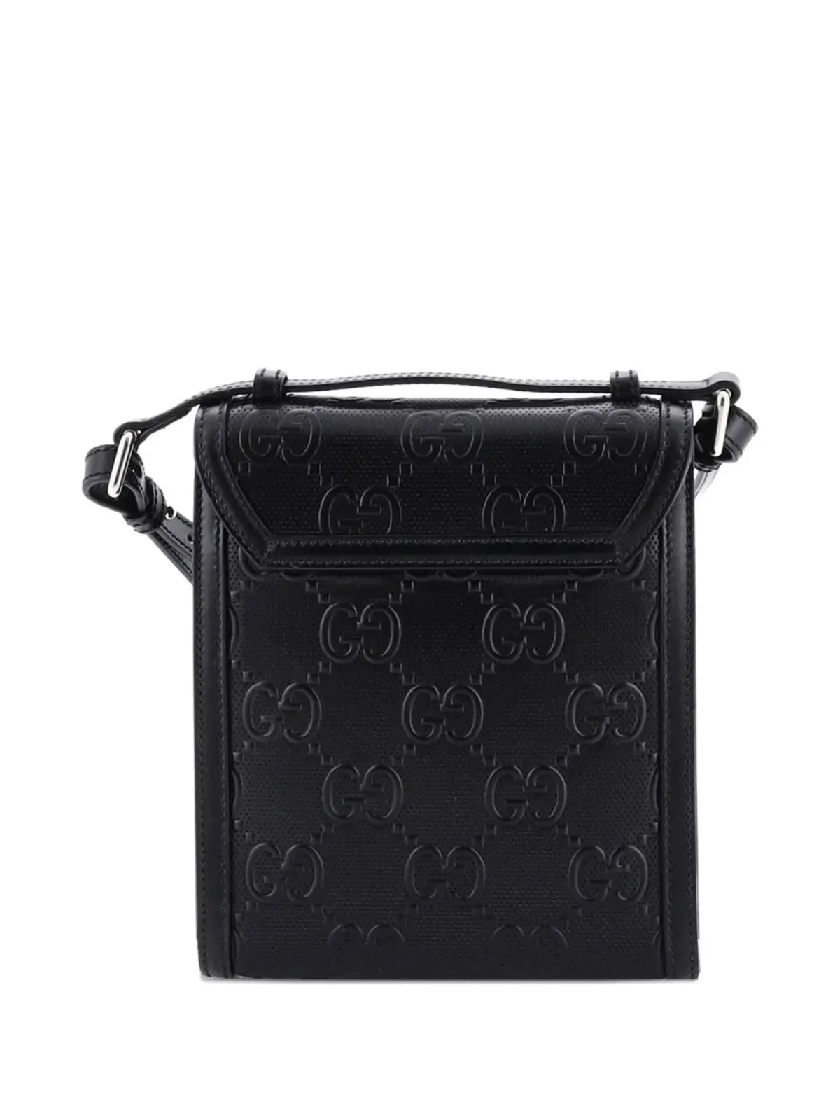 Gucci Pre-Owned フラップGGエンボスドパーフォレーテッドレザー クロスボディバッグ - 画像2