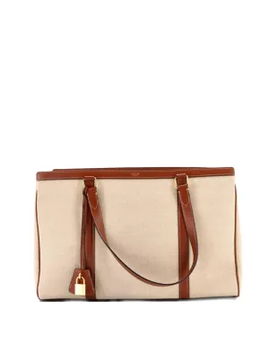 Celine Pre-Owned カバス16バッグ キャンバス×レザー トートバッグ - Brown - サムネイル1