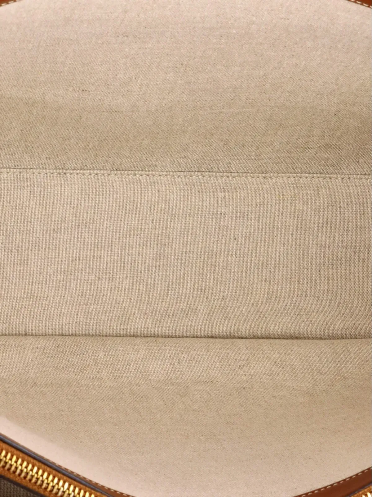 Celine Pre-Owned カバス16バッグ キャンバス×レザー トートバッグ - Brown - 画像5