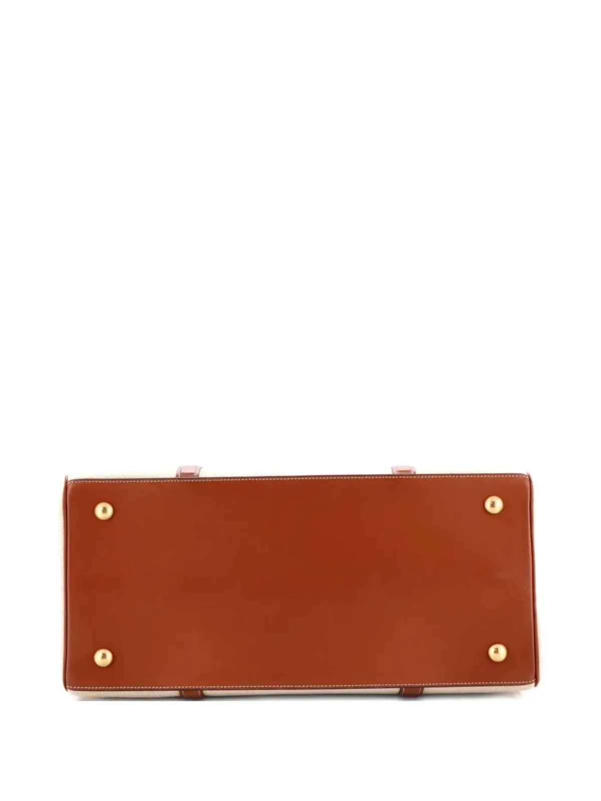 Celine Pre-Owned カバス16バッグ キャンバス×レザー トートバッグ - Brown - 画像4