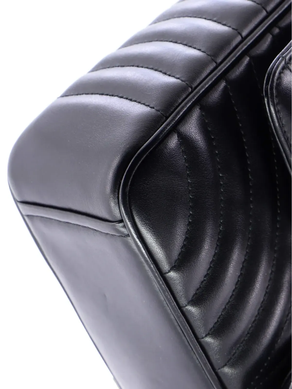 Prada Pre-Owned チェーンフラップ Diagramme キルテッド レザー ラージ ショルダーバッグ - 画像5