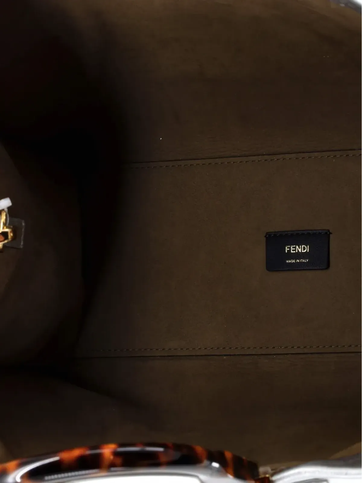 Fendi Pre-Owned サンシャインショッパー レザー ミディアム トートバッグ - メタリック - 画像5
