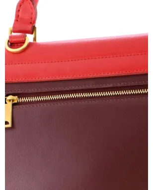Celine Pre-Owned バイカラー トラペーズバッグ レザー ブラウン - サムネイル5