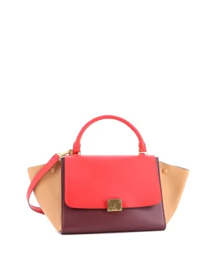 Celine Pre-Owned バイカラー トラペーズバッグ レザー ブラウン - サムネイル3