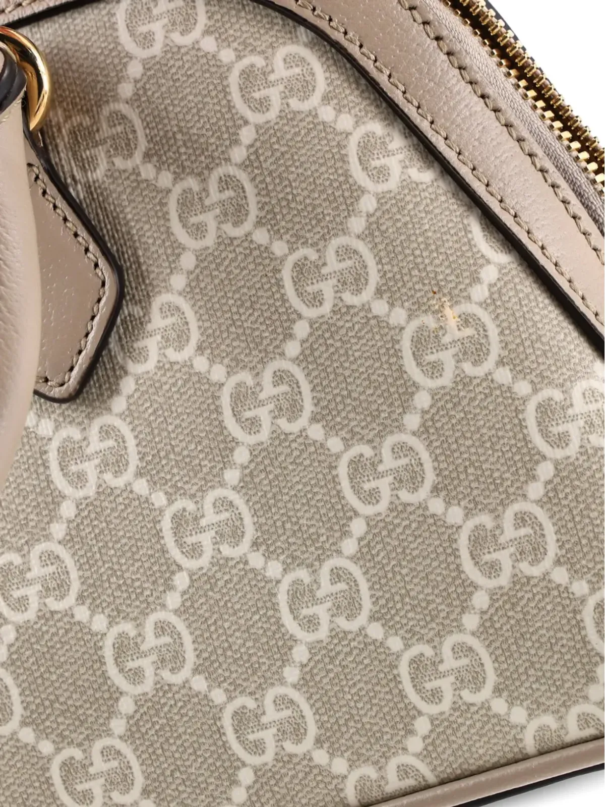 Gucci ビンテージ オフィディア ドーム型トップハンドルバッグ GG コーテッドキャンバス - 画像5