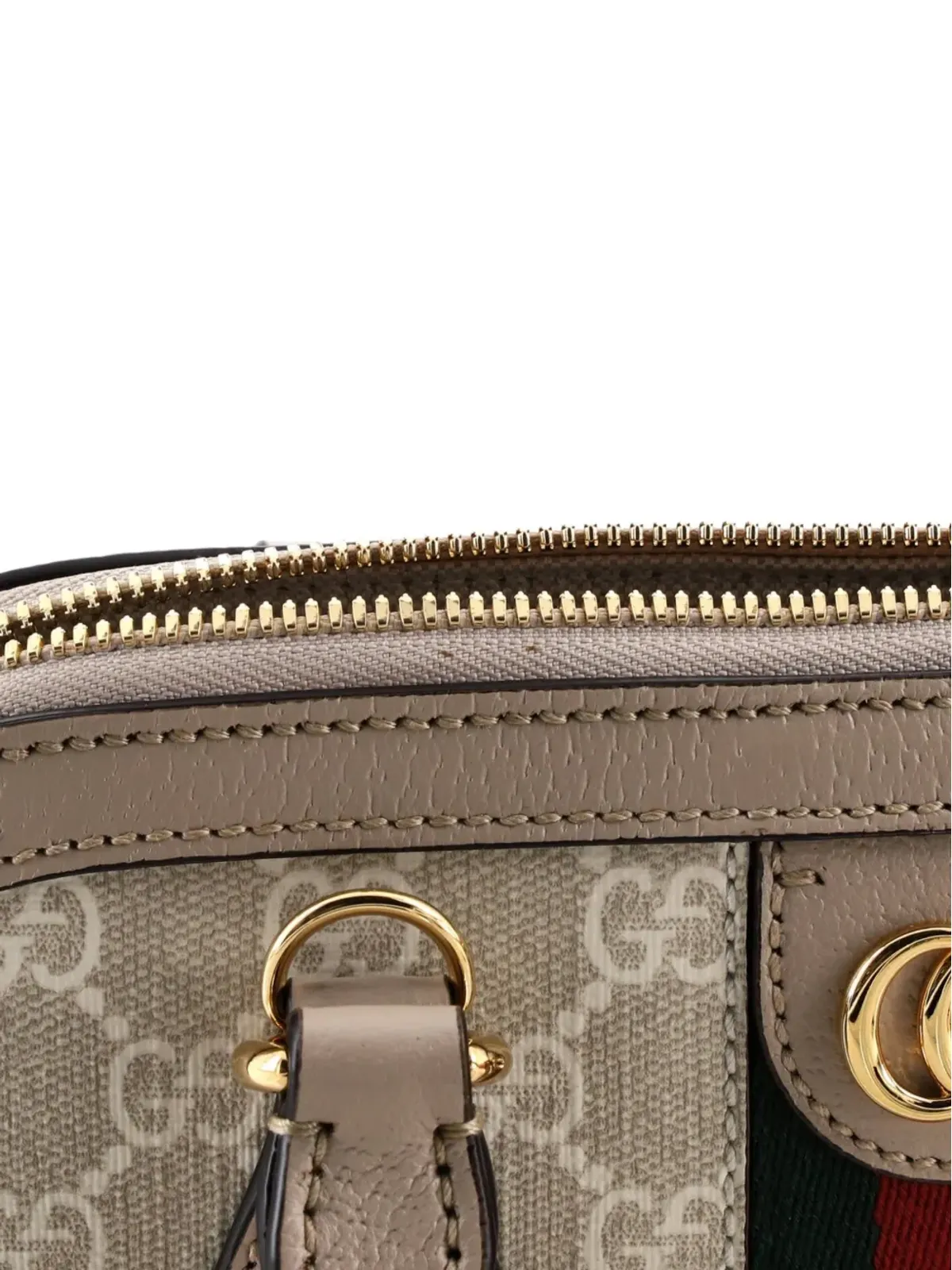 Gucci ビンテージ オフィディア ドーム型トップハンドルバッグ GG コーテッドキャンバス - 画像4