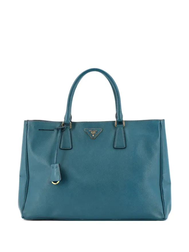 Prada Pre-Owned Prada Pre-Owned Lux Open Saffiano Leather Large tote bag - Blueの商品画像