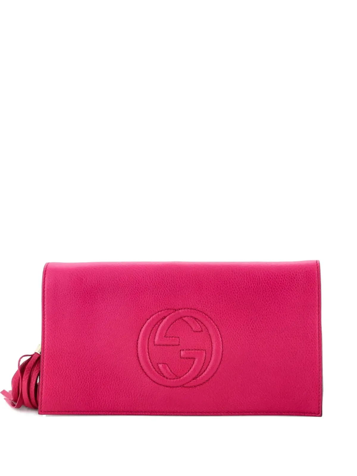 Gucci Pre-Owned ソーホー レザー クラッチバッグ ピンク - 画像1