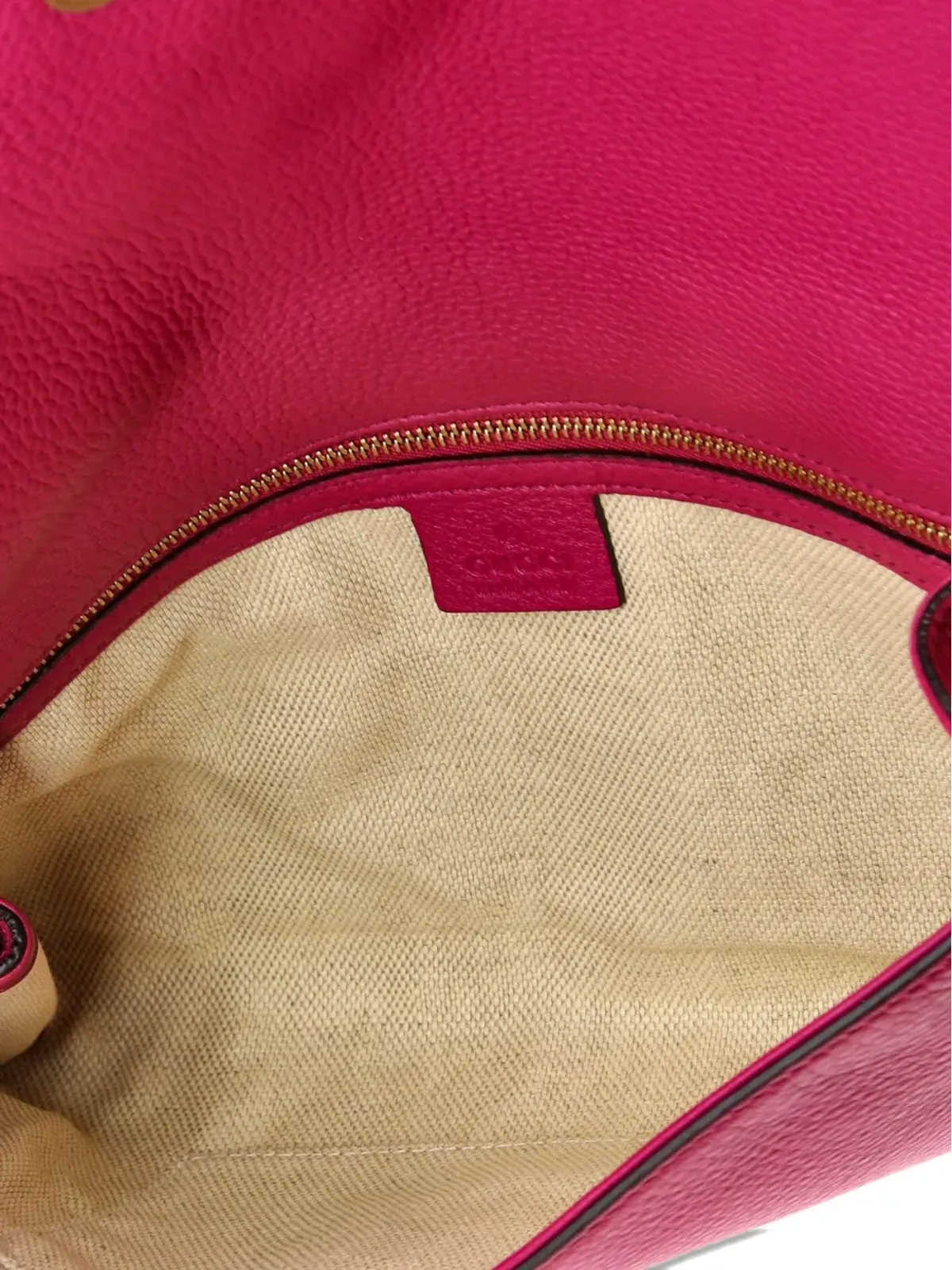 Gucci Pre-Owned ソーホー レザー クラッチバッグ ピンク - 画像5