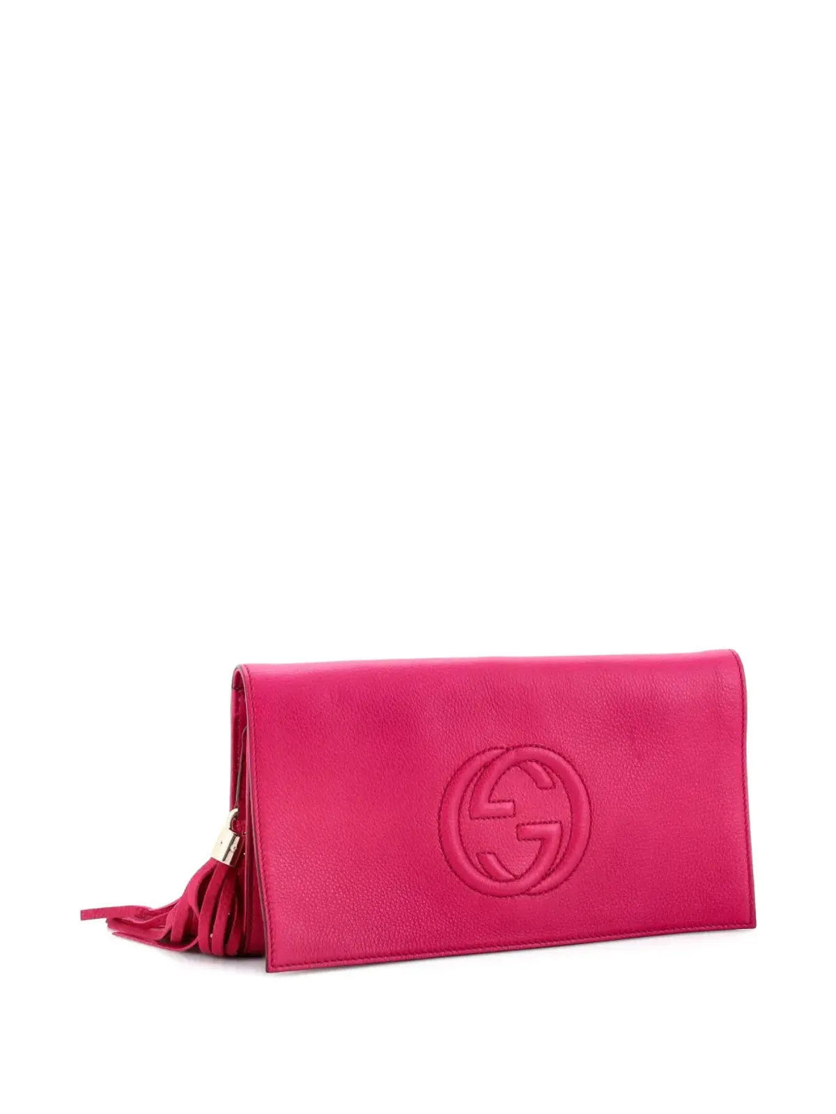 Gucci Pre-Owned ソーホー レザー クラッチバッグ ピンク - 画像3
