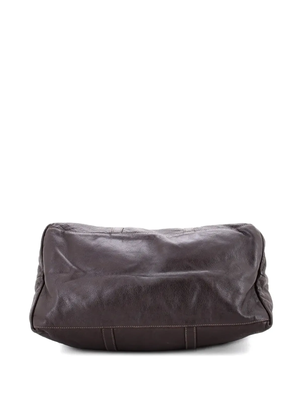 Gucci Pre-Owned ジョイ ジップ トップ グッチシマ レザー トートバッグ ブラウン - 画像3